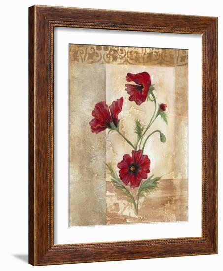 Red Poppies III-Marianne D. Cuozzo-Framed Art Print