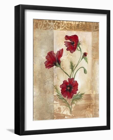 Red Poppies III-Marianne D. Cuozzo-Framed Art Print