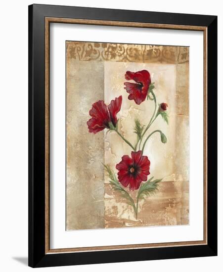 Red Poppies III-Marianne D. Cuozzo-Framed Art Print