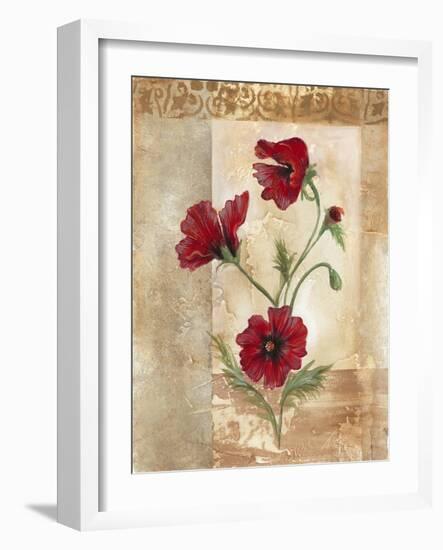 Red Poppies III-Marianne D. Cuozzo-Framed Art Print