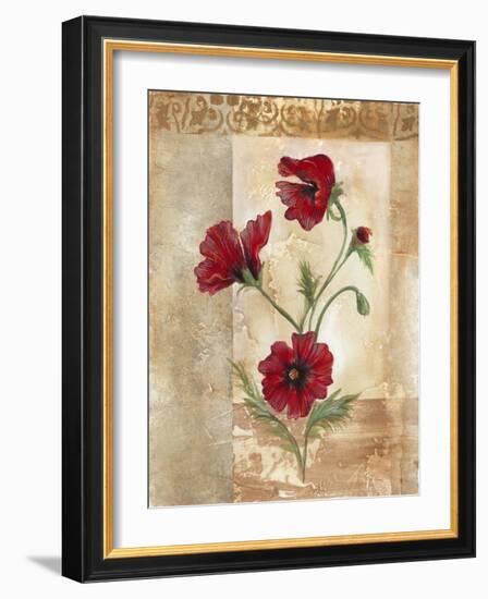 Red Poppies III-Marianne D. Cuozzo-Framed Art Print