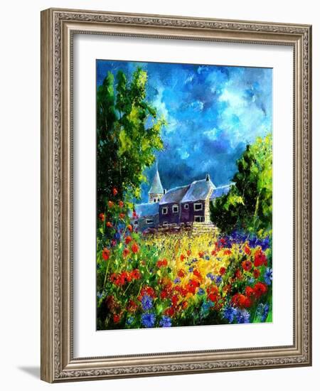 Red Poppies in Awagne-Pol Ledent-Framed Art Print