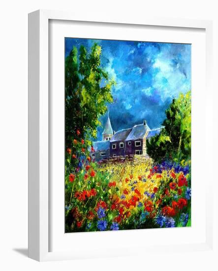 Red Poppies in Awagne-Pol Ledent-Framed Art Print