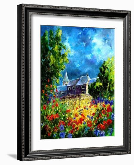 Red Poppies in Awagne-Pol Ledent-Framed Art Print