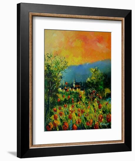 Red Poppies in Houyet-Pol Ledent-Framed Art Print