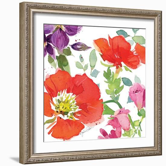 Red Poppies IV-Julie Paton-Framed Art Print