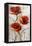 Red Poppies on Taupe I-Tim O'toole-Framed Stretched Canvas