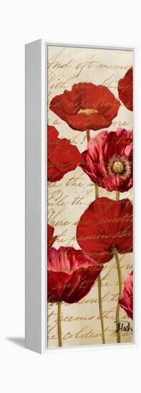 Red Poppies Panel I-Patricia Pinto-Framed Stretched Canvas