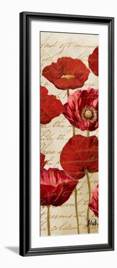 Red Poppies Panel I-Patricia Pinto-Framed Art Print