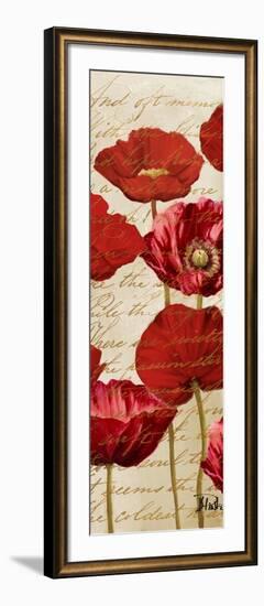 Red Poppies Panel I-Patricia Pinto-Framed Art Print