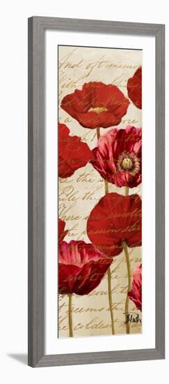 Red Poppies Panel I-Patricia Pinto-Framed Art Print