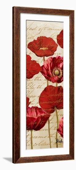 Red Poppies Panel I-Patricia Pinto-Framed Art Print