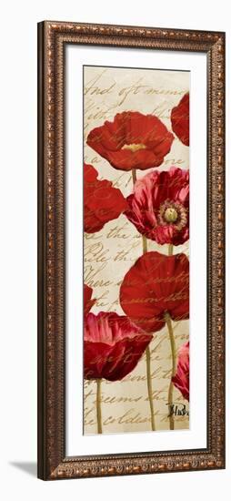 Red Poppies Panel I-Patricia Pinto-Framed Art Print