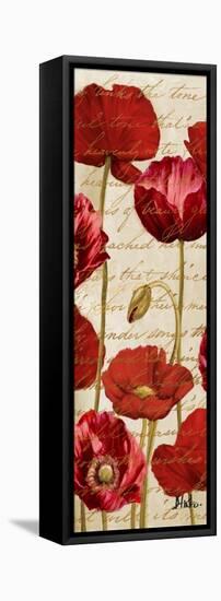 Red Poppies Panel II-Patricia Pinto-Framed Stretched Canvas