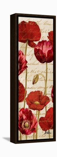 Red Poppies Panel II-Patricia Pinto-Framed Stretched Canvas