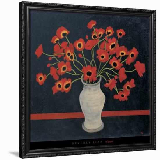 Red Poppies-Beverly Jean-Framed Art Print