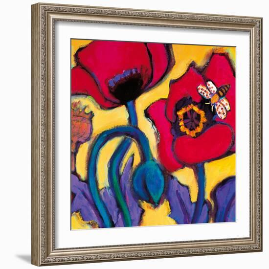 Red Poppies-Gerry Baptist-Framed Giclee Print