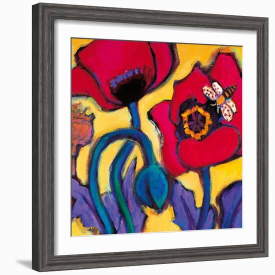 Red Poppies-Gerry Baptist-Framed Giclee Print