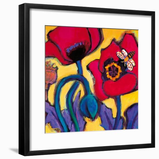 Red Poppies-Gerry Baptist-Framed Giclee Print