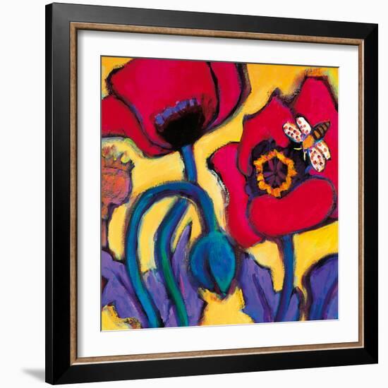 Red Poppies-Gerry Baptist-Framed Giclee Print