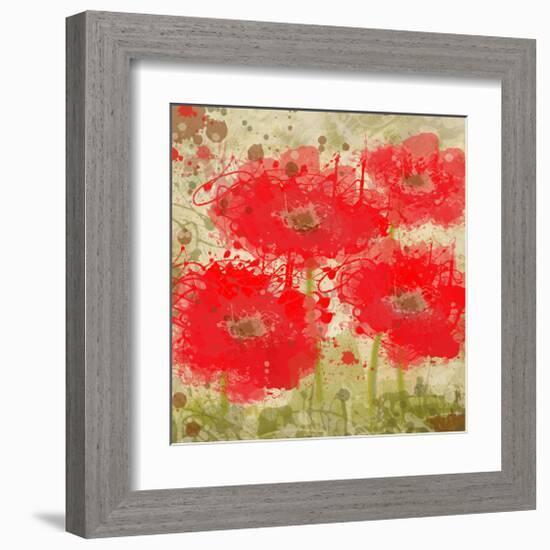 Red Poppies-Irena Orlov-Framed Art Print