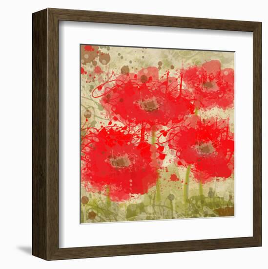 Red Poppies-Irena Orlov-Framed Art Print