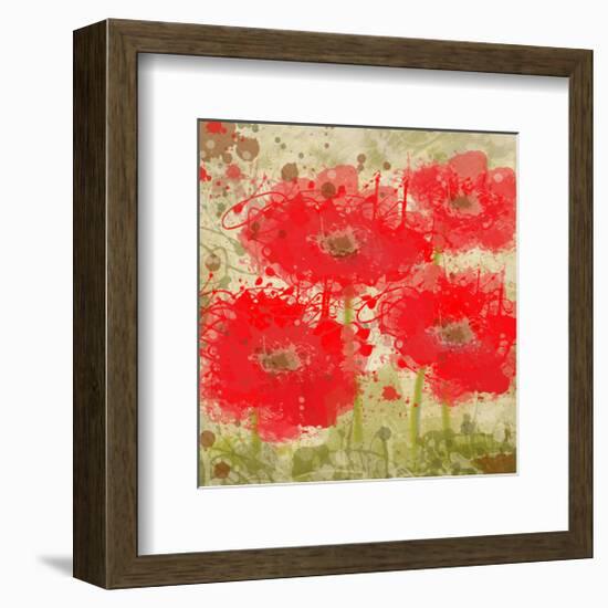 Red Poppies-Irena Orlov-Framed Art Print