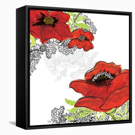 Red Poppies-Bee Sturgis-Framed Stretched Canvas