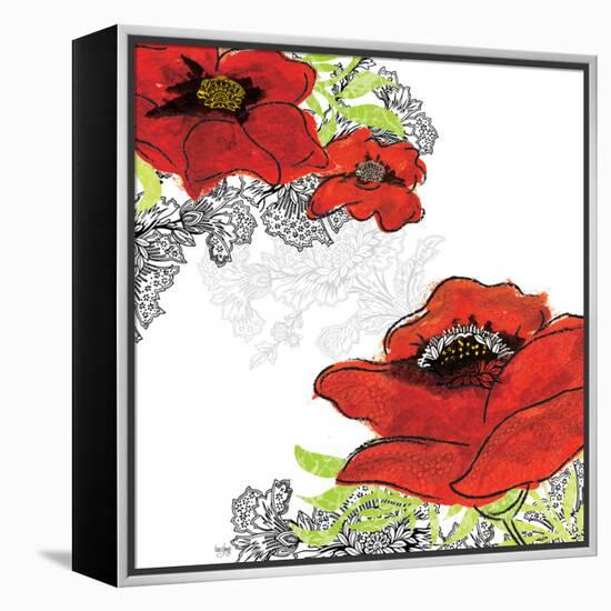 Red Poppies-Bee Sturgis-Framed Stretched Canvas