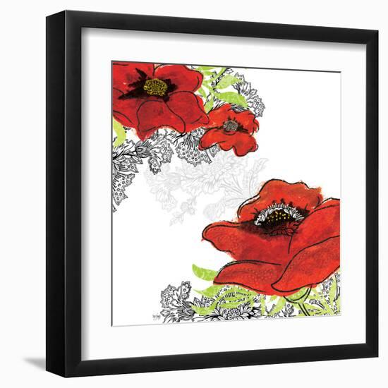 Red Poppies-Bee Sturgis-Framed Art Print