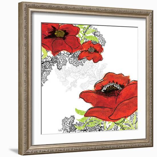 Red Poppies-Bee Sturgis-Framed Art Print