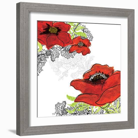 Red Poppies-Bee Sturgis-Framed Art Print