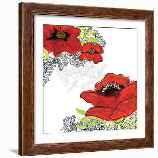 Red Poppies-Bee Sturgis-Framed Art Print