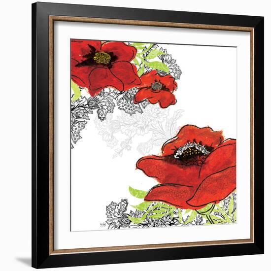 Red Poppies-Bee Sturgis-Framed Art Print