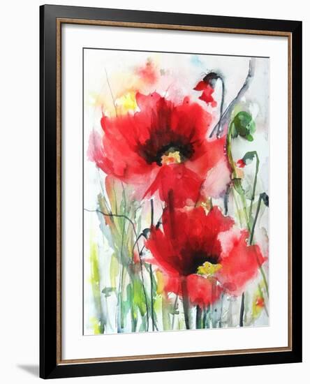 Red Poppies-Karin Johannesson-Framed Premium Giclee Print