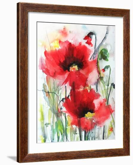 Red Poppies-Karin Johannesson-Framed Premium Giclee Print