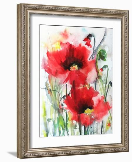 Red Poppies-Karin Johannesson-Framed Premium Giclee Print