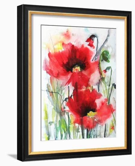 Red Poppies-Karin Johannesson-Framed Premium Giclee Print