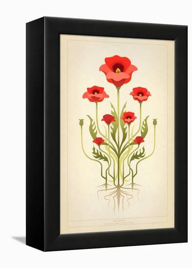 Red Poppies-null-Framed Stretched Canvas