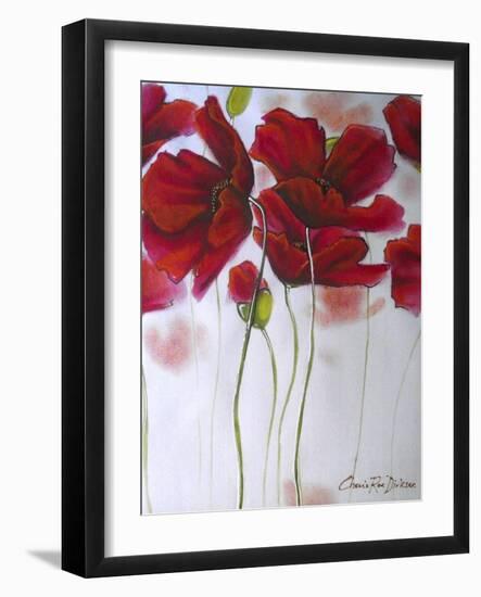 Red Poppies-Cherie Roe Dirksen-Framed Giclee Print