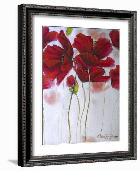 Red Poppies-Cherie Roe Dirksen-Framed Giclee Print