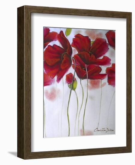 Red Poppies-Cherie Roe Dirksen-Framed Giclee Print