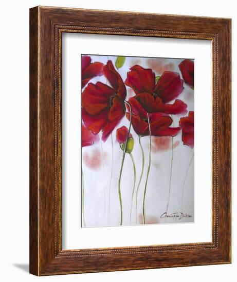 Red Poppies-Cherie Roe Dirksen-Framed Giclee Print