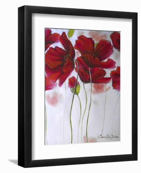 Red Poppies-Cherie Roe Dirksen-Framed Giclee Print