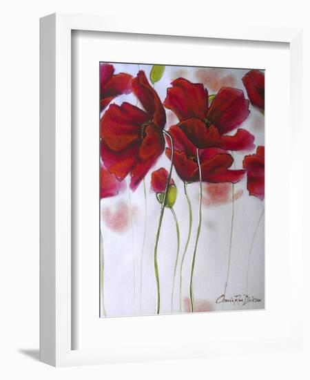 Red Poppies-Cherie Roe Dirksen-Framed Giclee Print