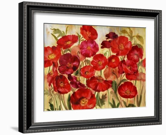 Red Poppies-Marietta Cohen Art and Design-Framed Giclee Print