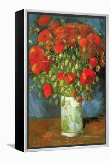 Red Poppies-Vincent van Gogh-Framed Stretched Canvas