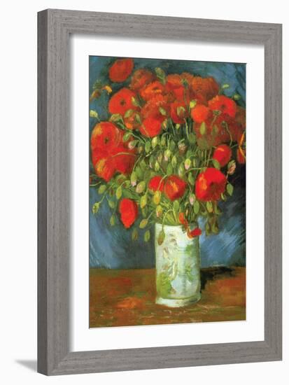 Red Poppies-Vincent van Gogh-Framed Art Print