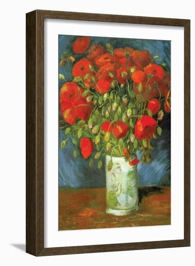 Red Poppies-Vincent van Gogh-Framed Art Print