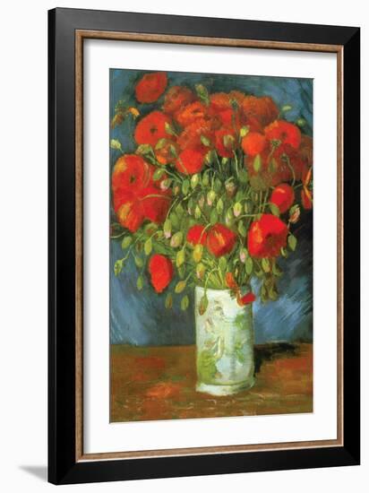 Red Poppies-Vincent van Gogh-Framed Art Print